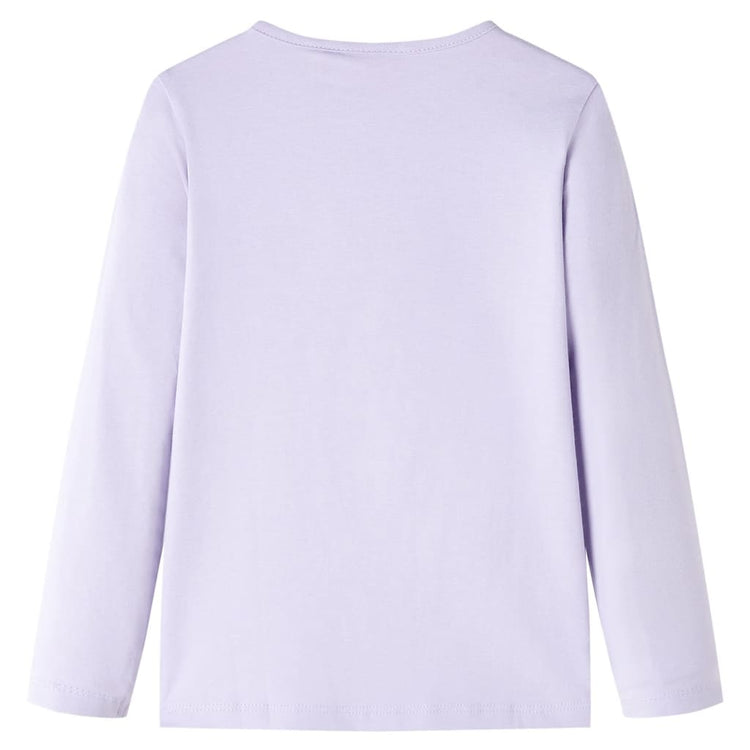 Vidaxl Child's Shirt à manches longues 116 lilas léger