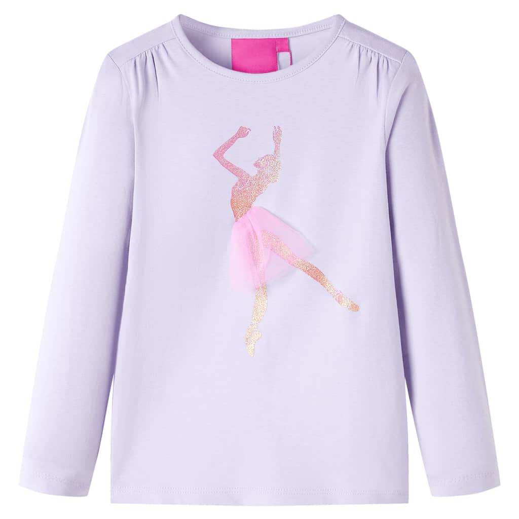 Vidaxl Child's Shirt à manches longues 128 lilas léger