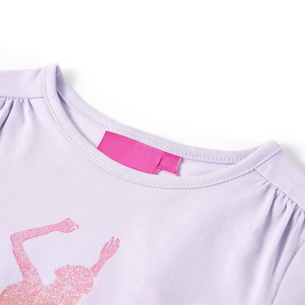 Vidaxl Child's Shirt à manches longues 128 lilas léger