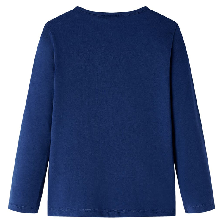 Vidaxl Child's Shirt à manches longues 104 bleu marine