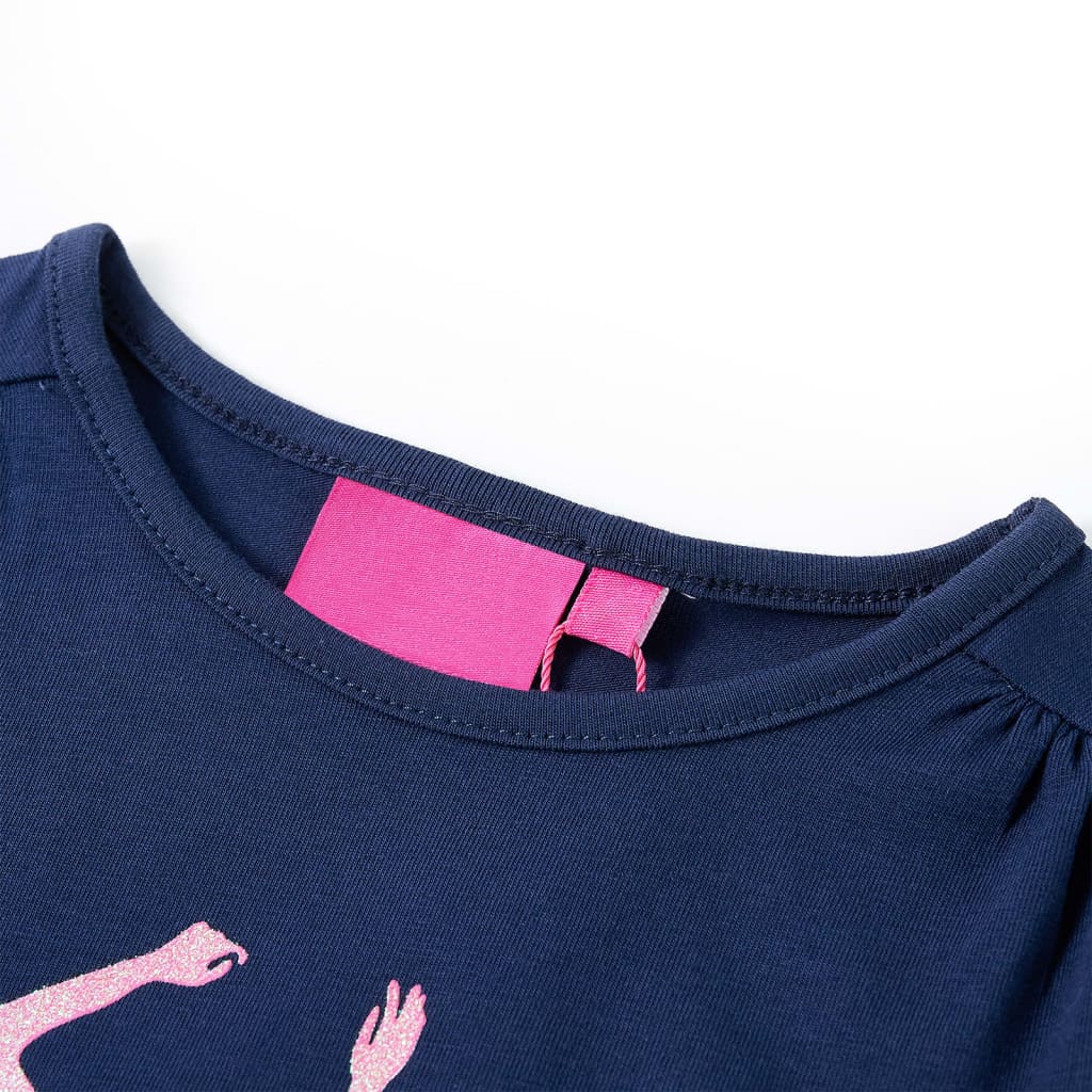 Vidaxl Child's Shirt à manches longues 104 bleu marine