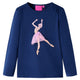 Vidaxl Child's Shirt à manches longues 128 bleu marine