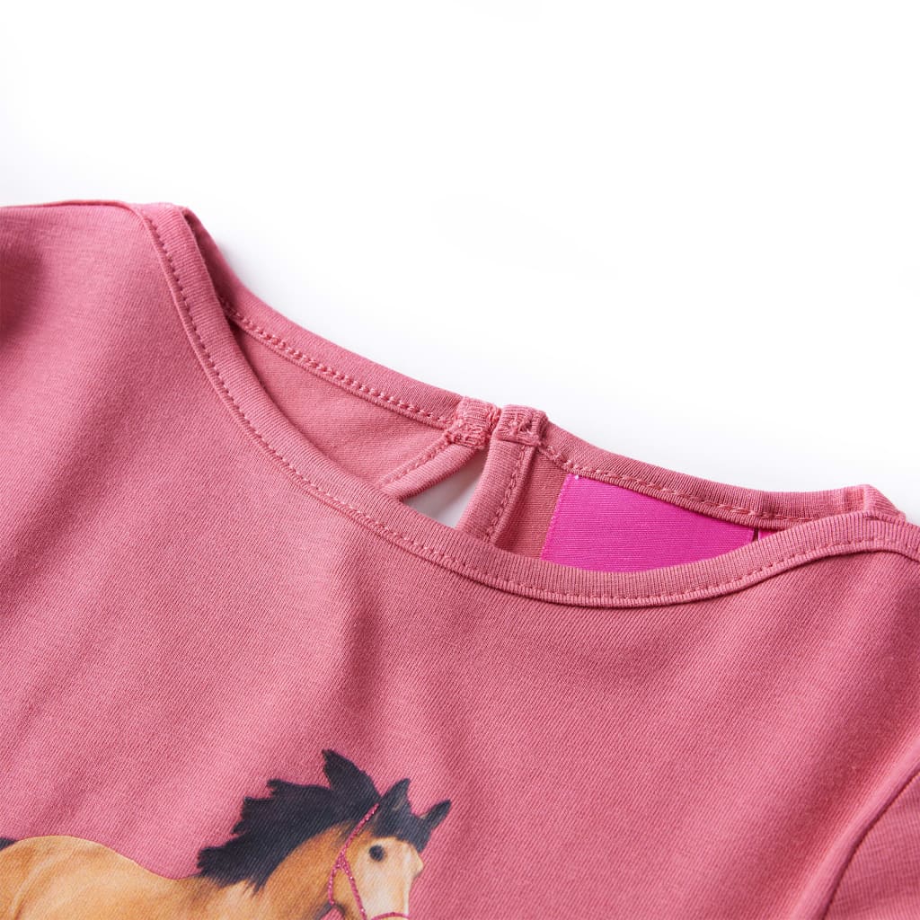 Vidaxl Child's Shirt à manches longues 92 Old Pink