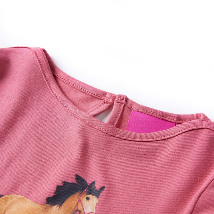 Vidaxl Child's Shirt à manches longues 92 Old Pink