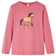 Vidaxl Child's Shirt à manches longues 116 vieux rose