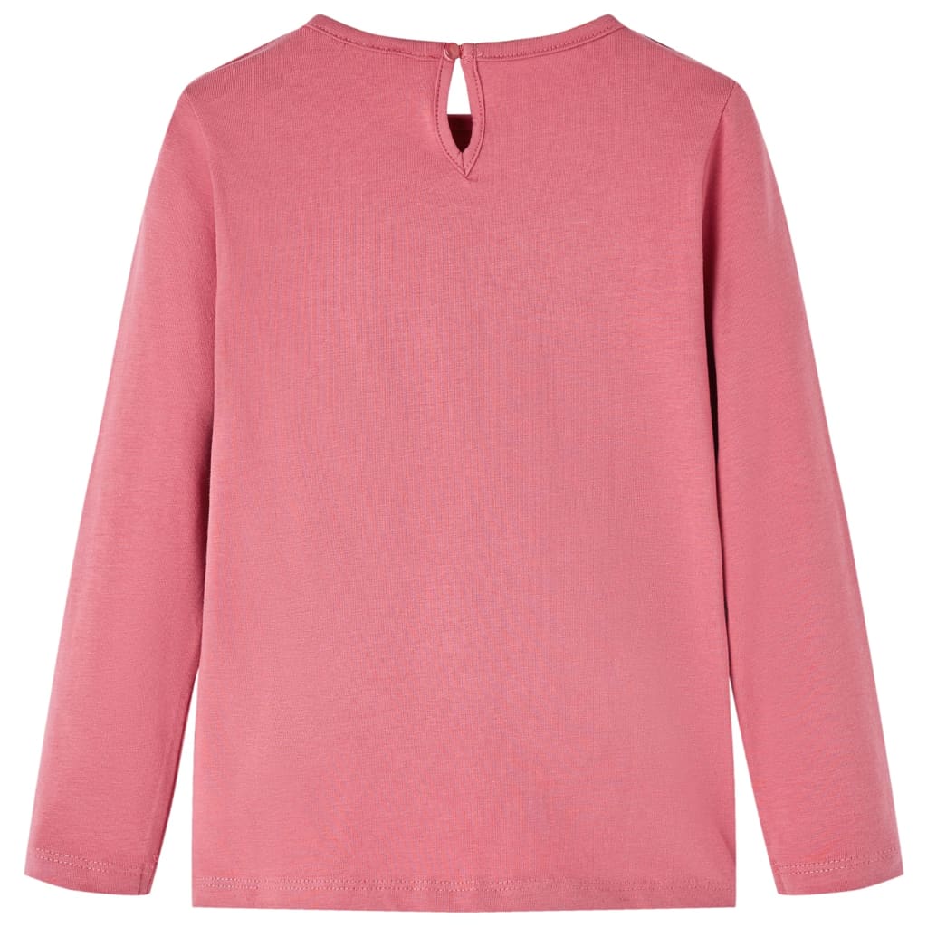 Vidaxl Child's Shirt à manches longues 116 vieux rose