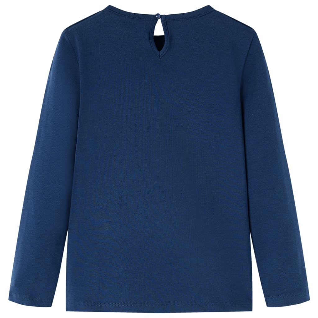 Vidaxl Child's Shirt à manches longues 92 bleu marine