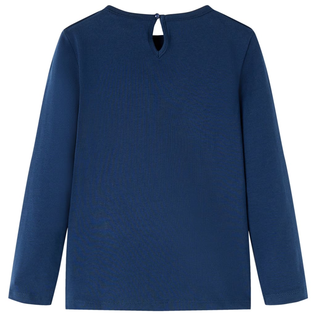 Vidaxl Child's Shirt à manches longues 104 bleu marine