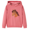 Pull pour enfants vidaxl avec capuche 104 vieux rose