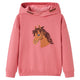 Pull pour enfants vidaxl avec capuche 104 vieux rose