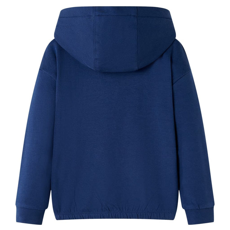 Pull pour enfants vidaxl avec capuche 116 bleu marine