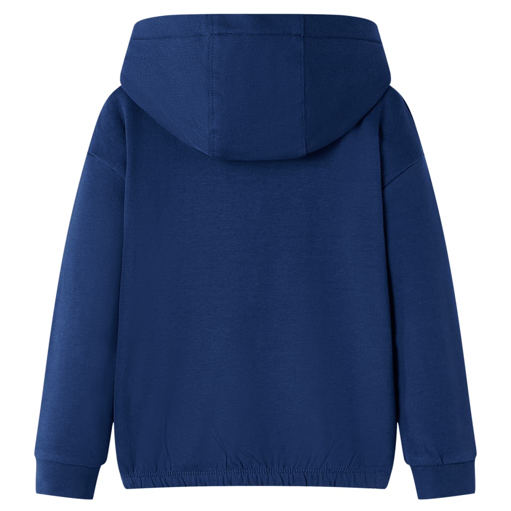 Pull pour enfants vidaxl avec capuche 140 bleu marine