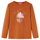 Vidaxl Child's Shirt avec manches longues 92 colored cognac
