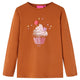 Vidaxl Children's Shirt à manches longues 104 colored cognac