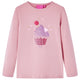 Vidaxl Child's Shirt à manches longues 92 rose clair