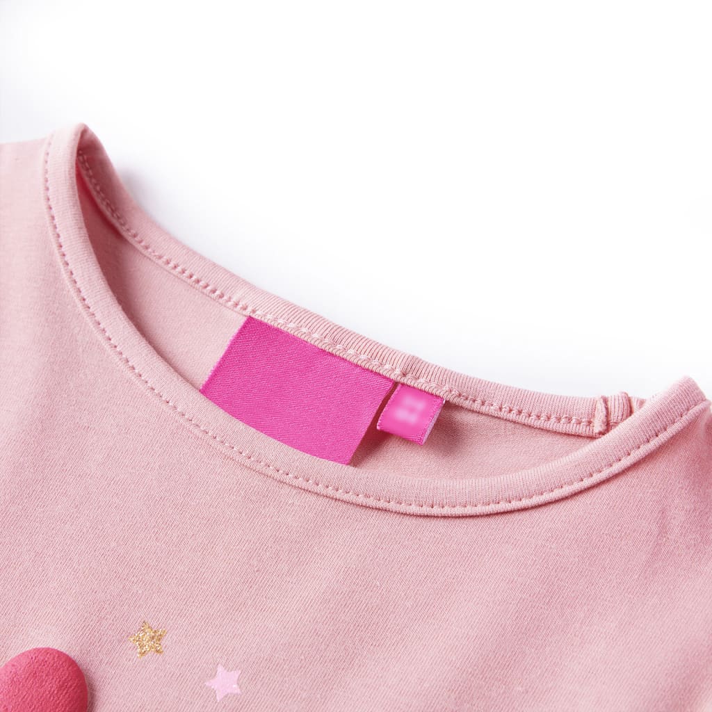 Vidaxl Child's Shirt à manches longues 92 rose clair
