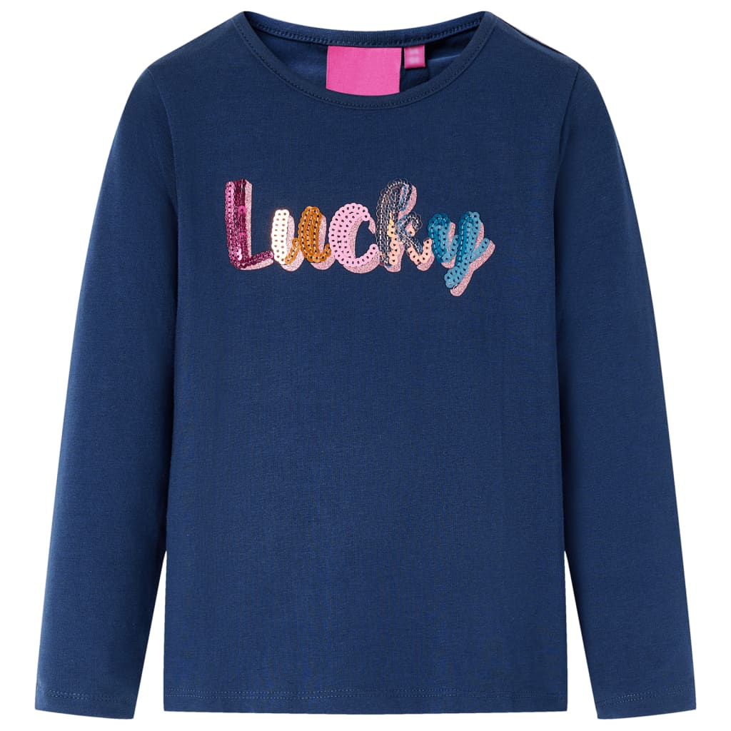 Vidaxl Child's Shirt à manches longues 92 bleu marine