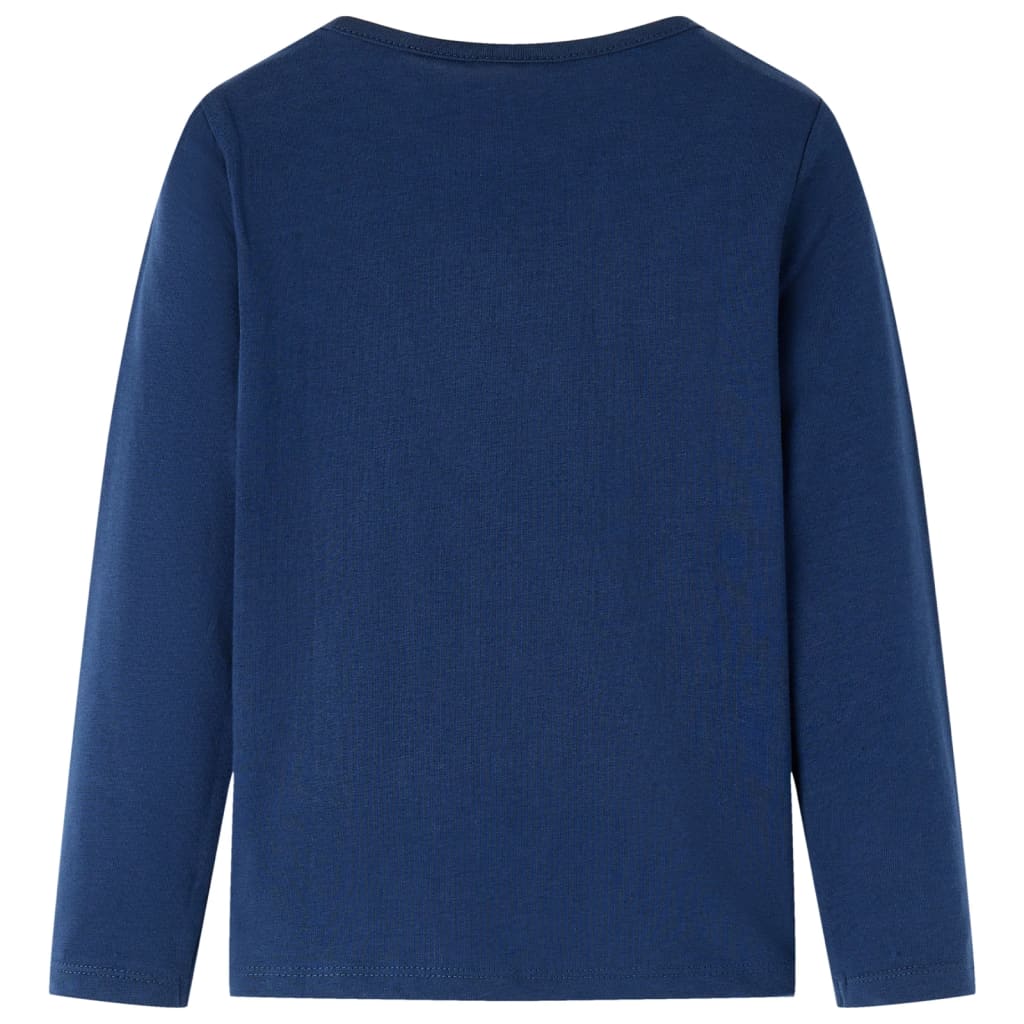 Vidaxl Child's Shirt à manches longues 92 bleu marine