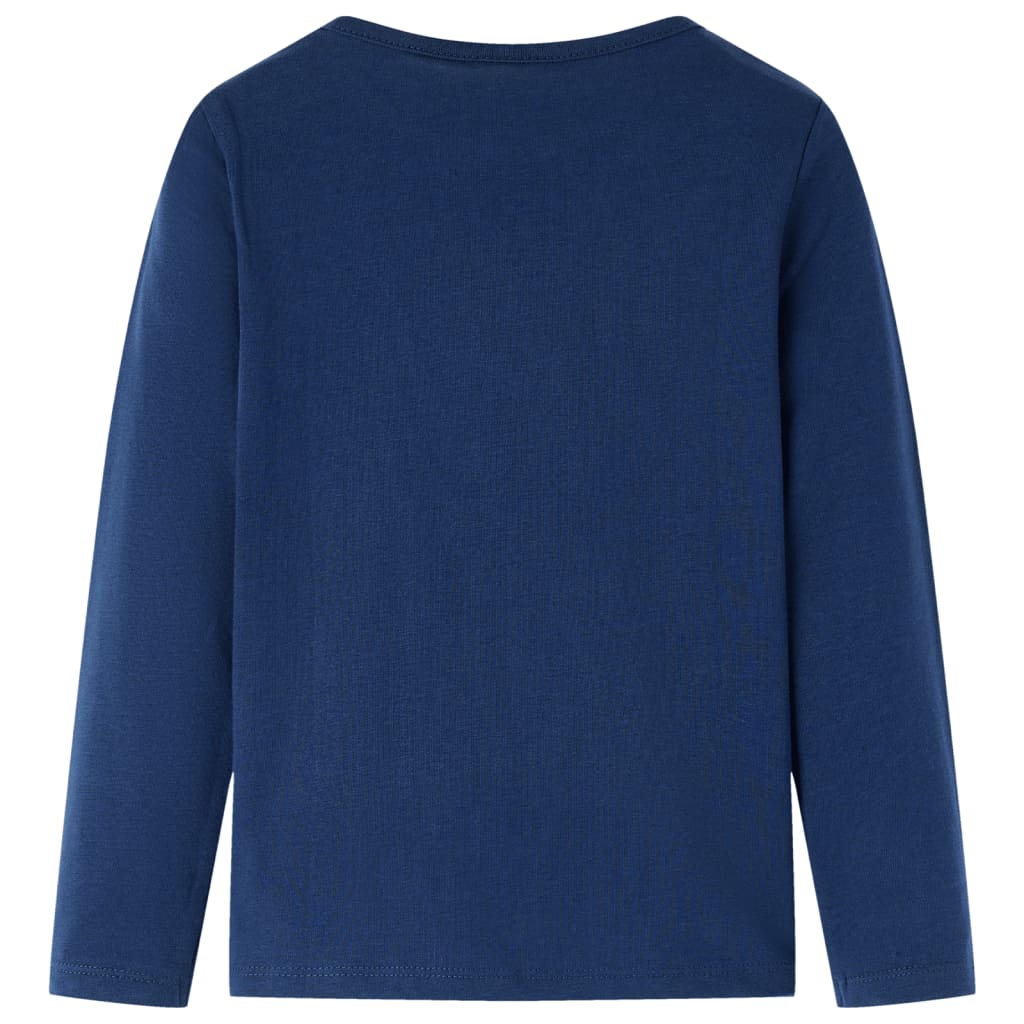 Vidaxl Child's Shirt à manches longues 140 bleu marine