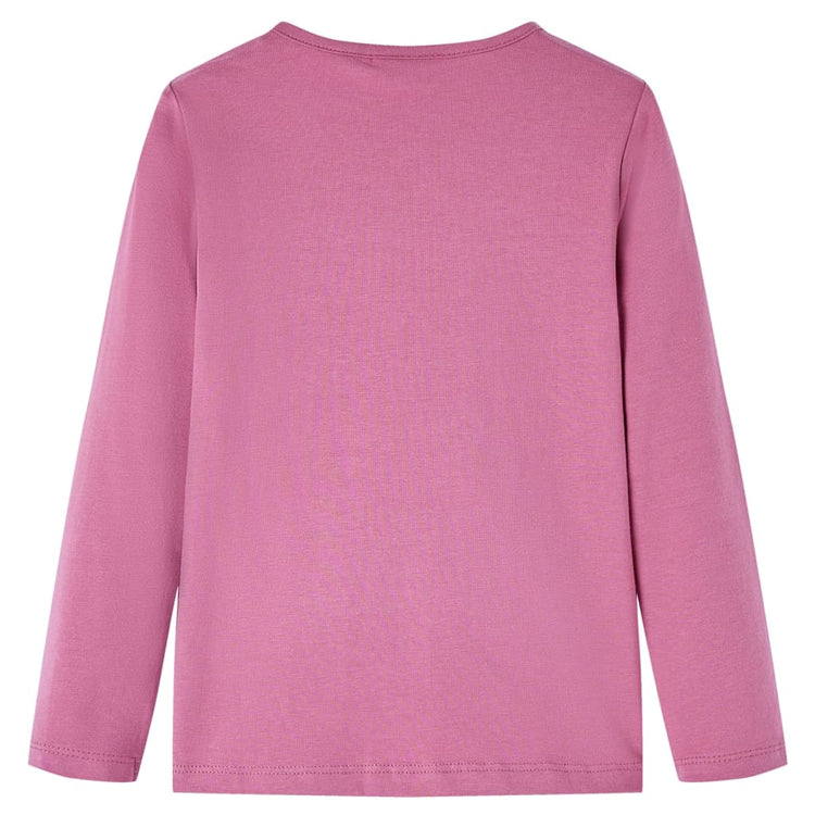 Vidaxl Children's Shirt à manches longues 104 Couleur de framboise