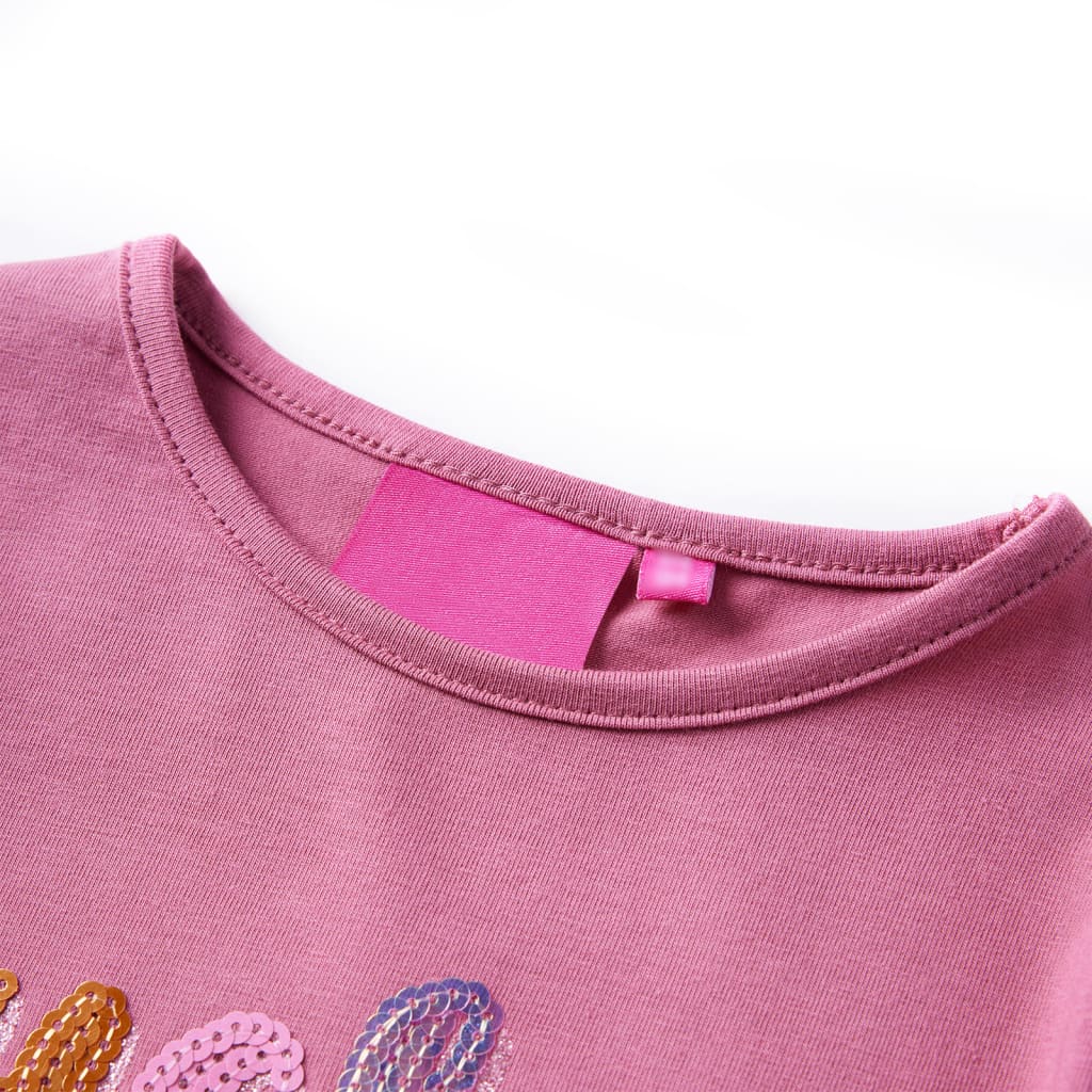 Vidaxl Child's Shirt à manches longues 140 Couleur de framboise