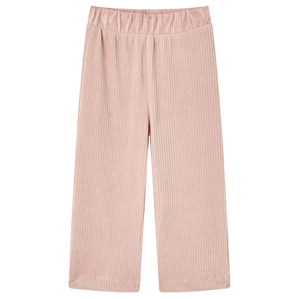 Vidaxl kinderbroek 92 côte en velours rose clair