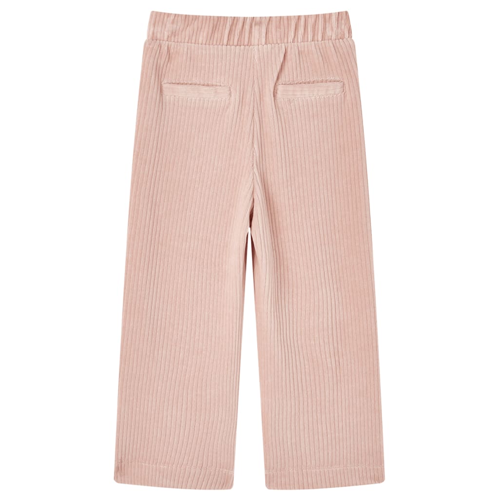 Vidaxl Kinderbroek 104 Rib Velvet rose clair
