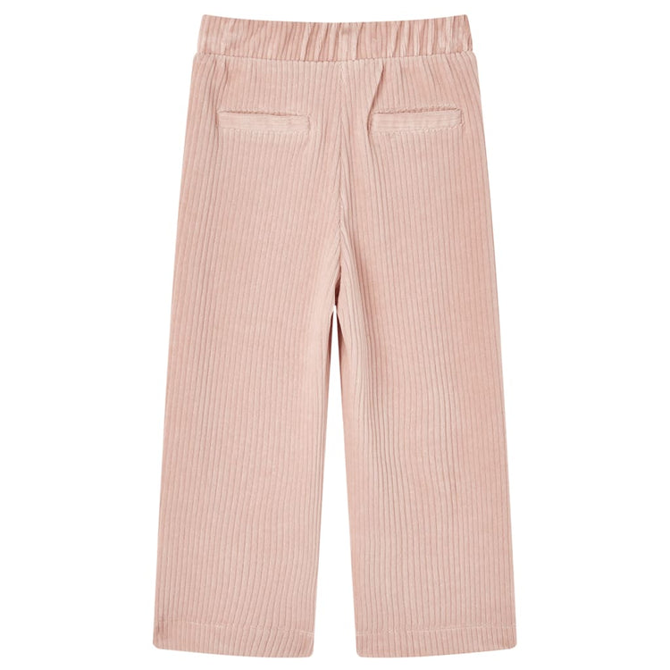 Vidaxl Kinderbroek 104 Rib Velvet rose clair