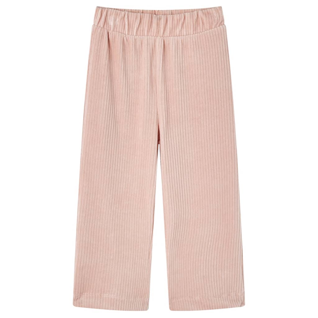 Vidaxl kinderbroek 116 côte en velours rose clair