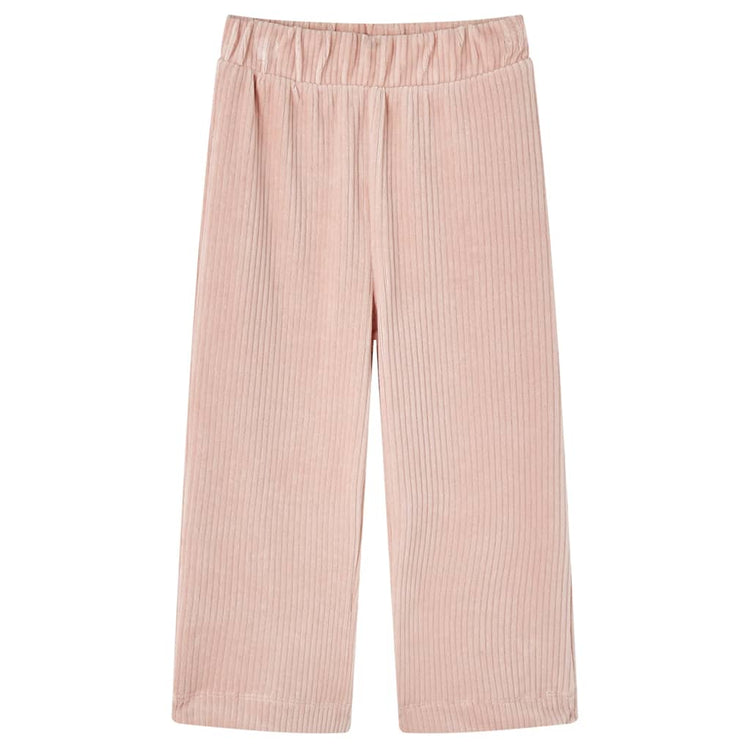 Vidaxl Kinderbroek 128 Rib Velvet rose clair