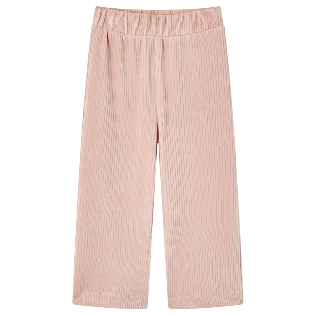 Vidaxl Kinderbroek 140 Rib Velvet Rose clair
