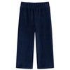 Vidaxl Kinderbroek 116 Rib Velvet Navy Blue