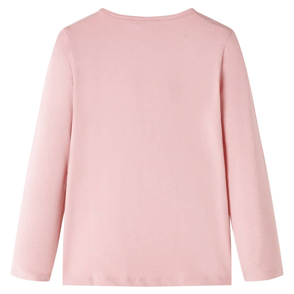 Vidaxl Child's Shirt à manches longues 92 rose clair