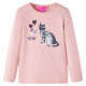 Vidaxl Child's Shirt à manches longues 116 rose clair