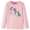 Vidaxl Child's Shirt à manches longues 128 rose clair
