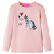 Vidaxl Child's Shirt à manches longues 128 rose clair