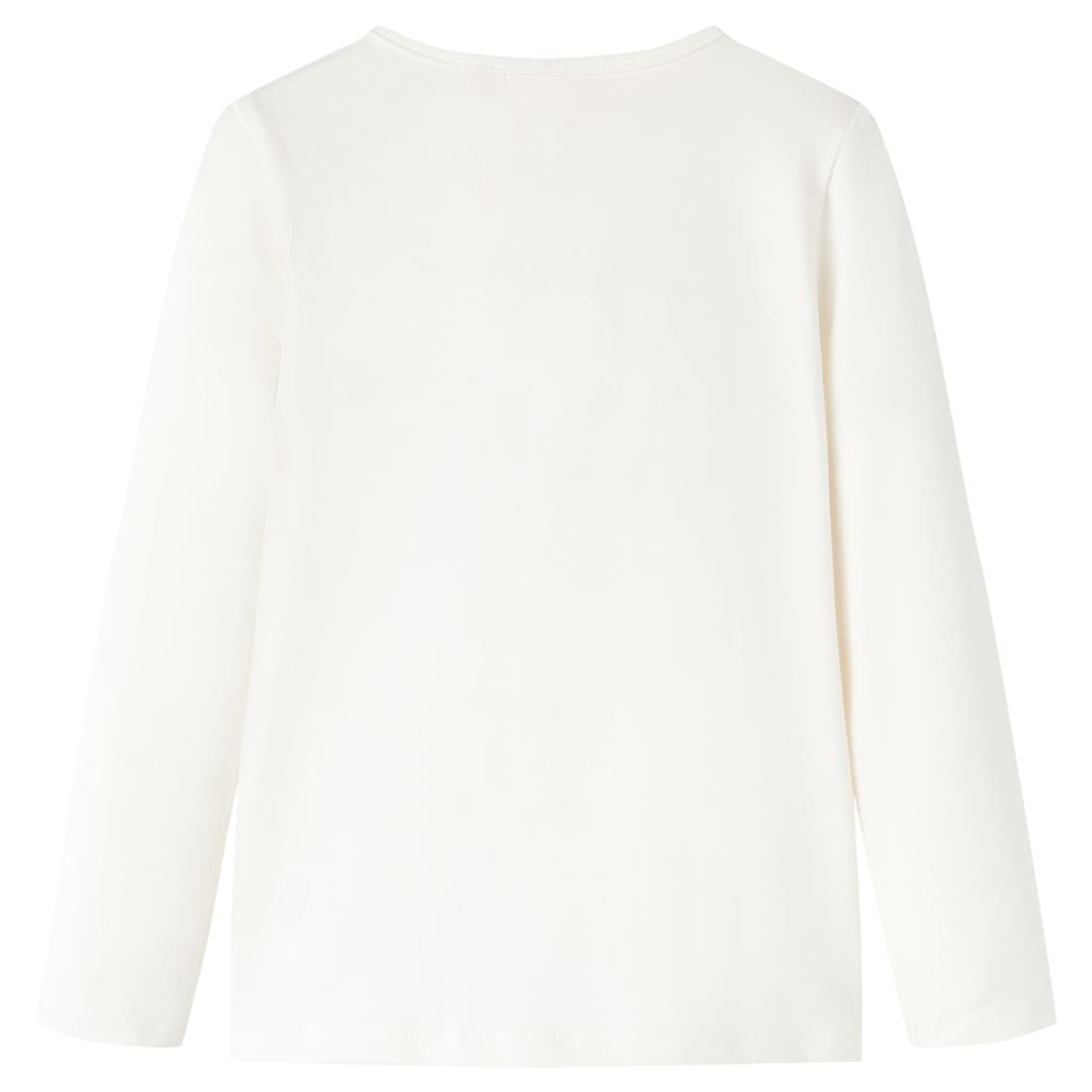 Vidaxl Children's Shirt avec manches longues 92 ECRU