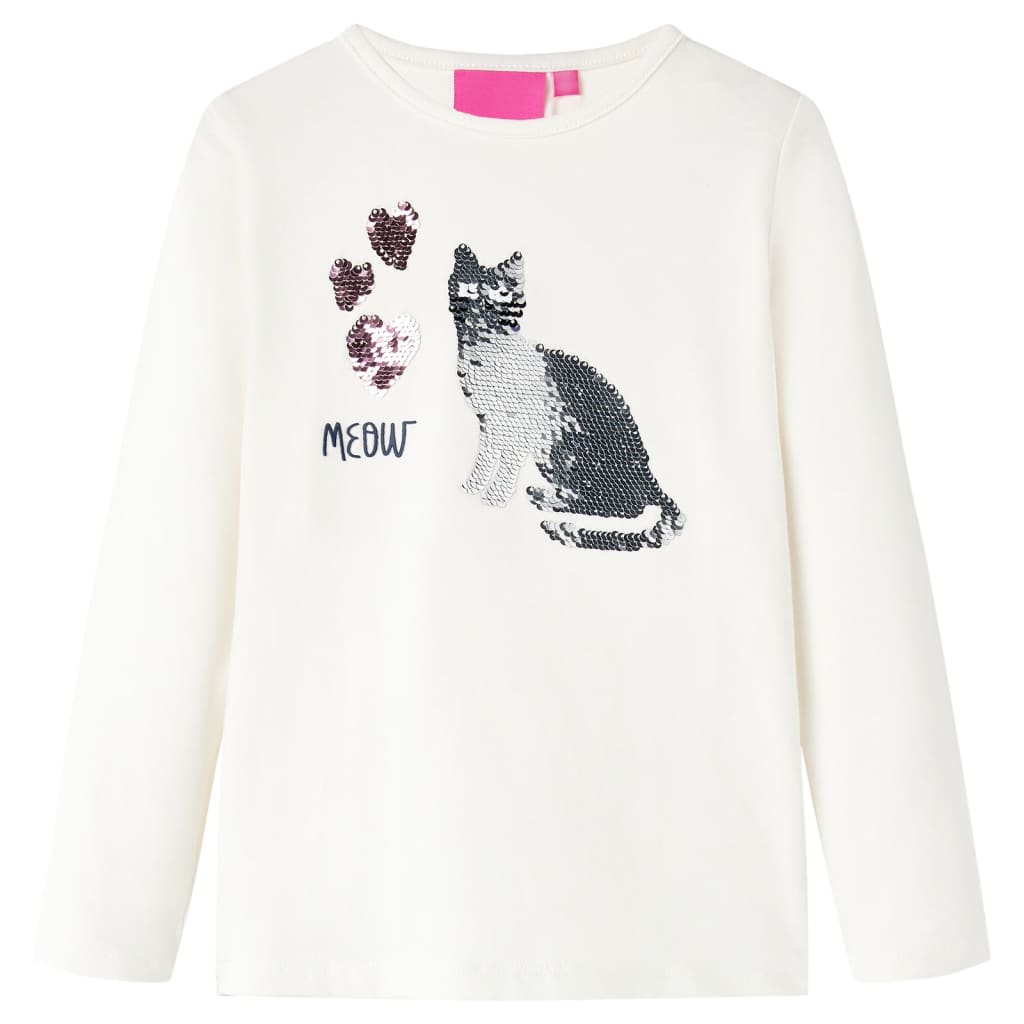 Vidaxl Child's Shirt à manches longues 128 ECRU