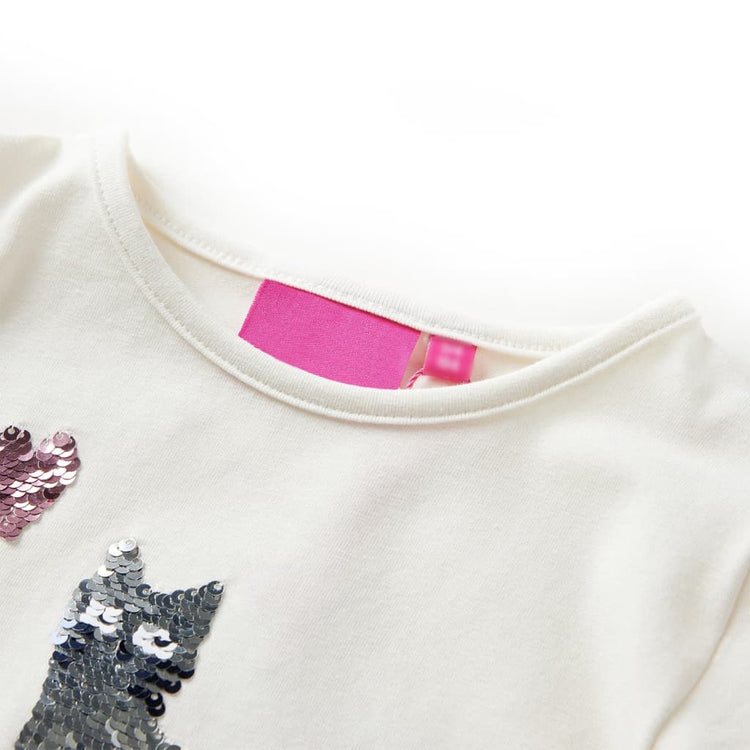 Vidaxl Child's Shirt à manches longues 128 ECRU