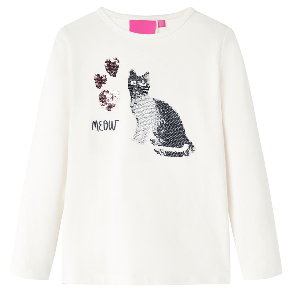 Vidaxl Child's Shirt à manches longues 140 ECRU