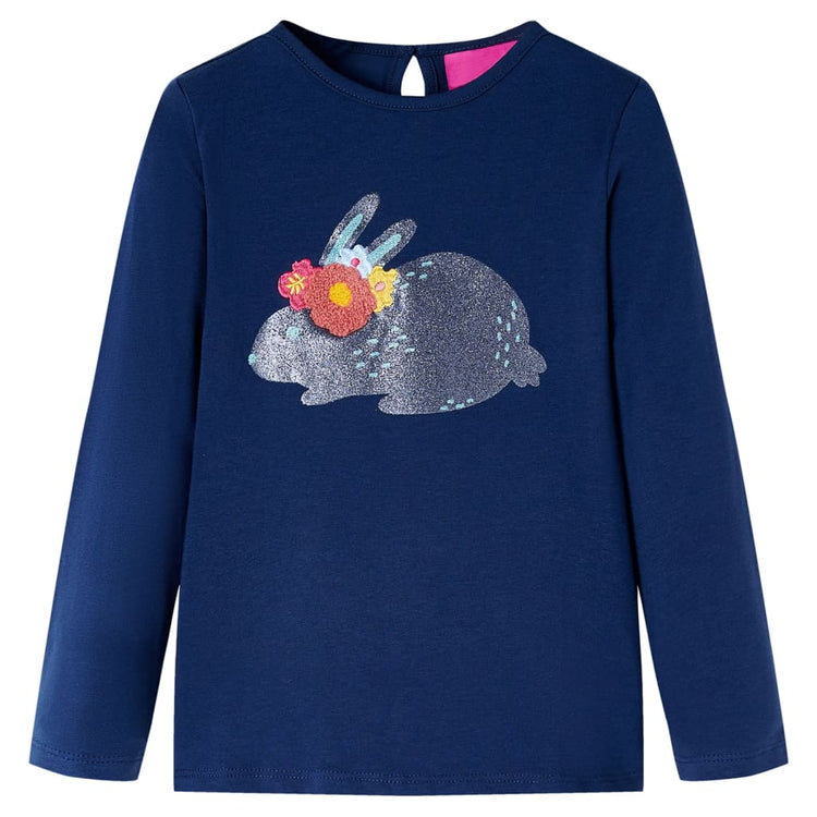 Vidaxl Child's Shirt à manches longues 104 bleu marine