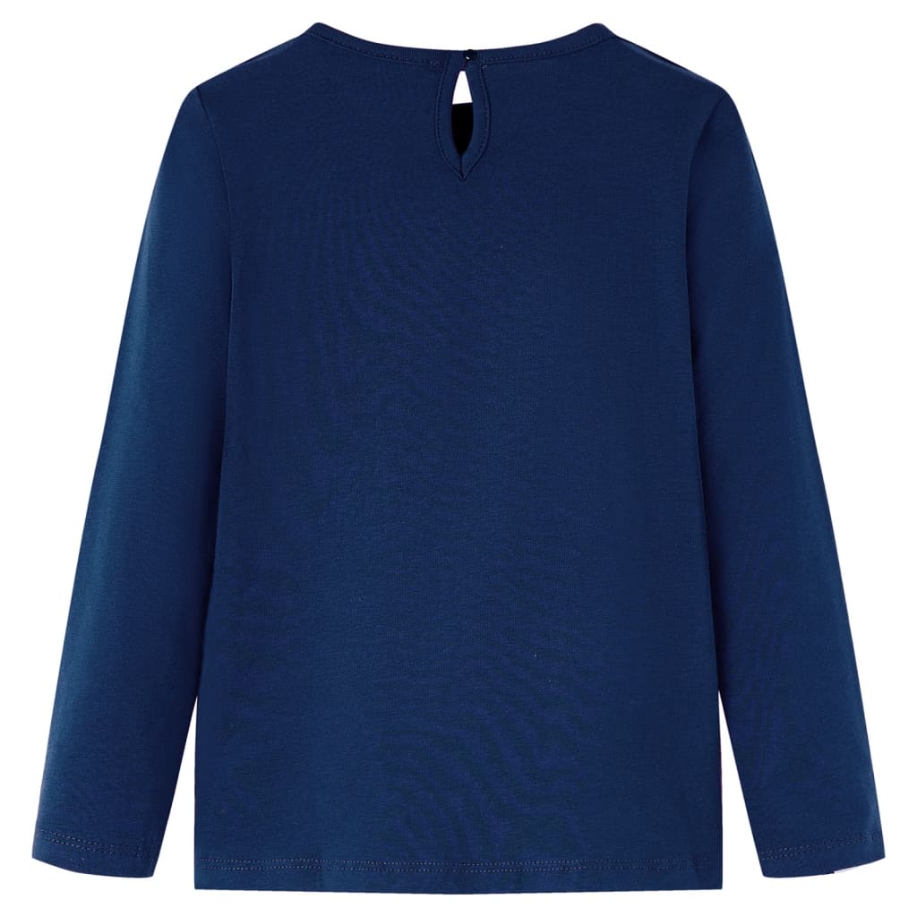 Vidaxl Child's Shirt à manches longues 104 bleu marine