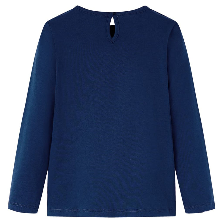 Vidaxl Child's Shirt à manches longues 104 bleu marine