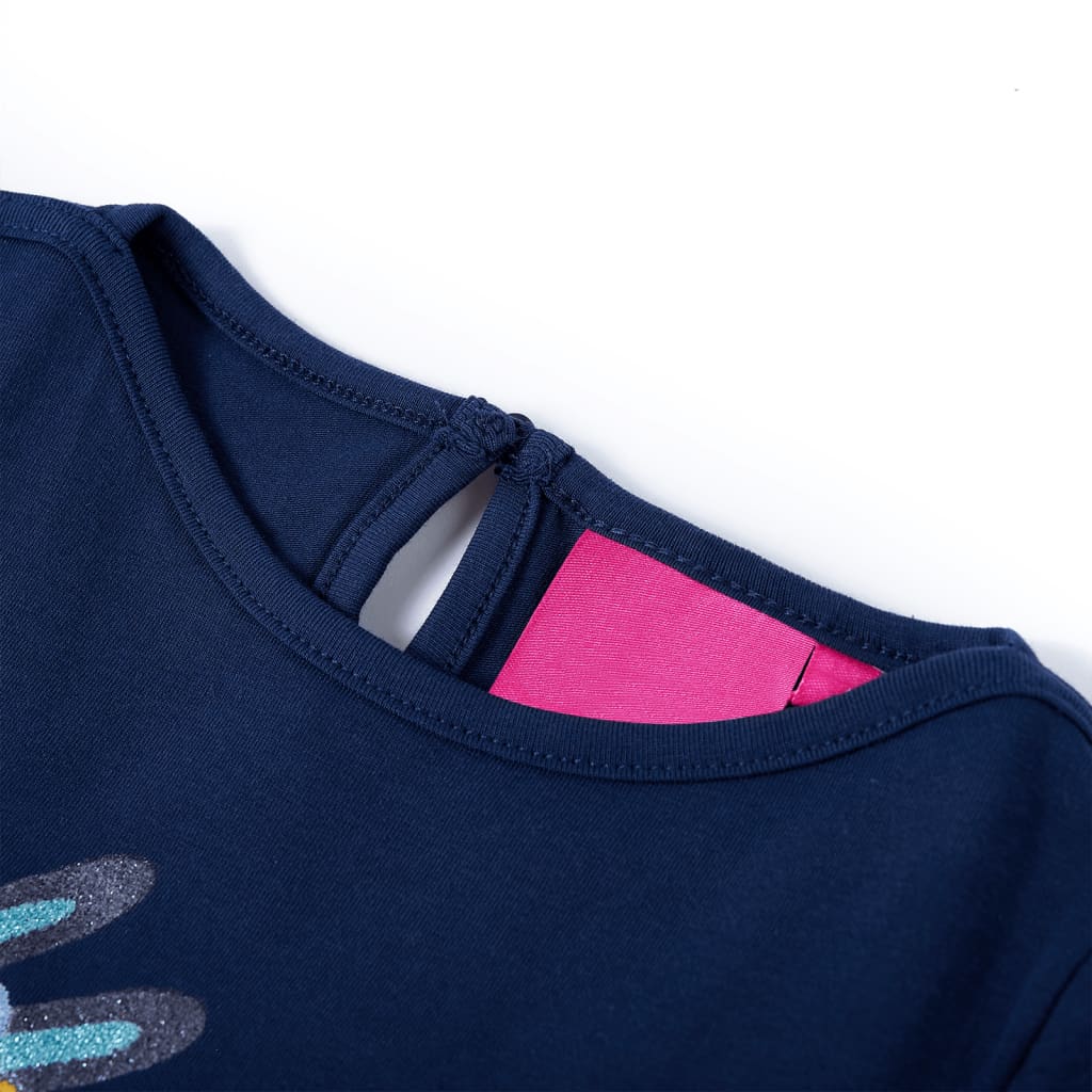 Vidaxl Child's Shirt à manches longues 104 bleu marine