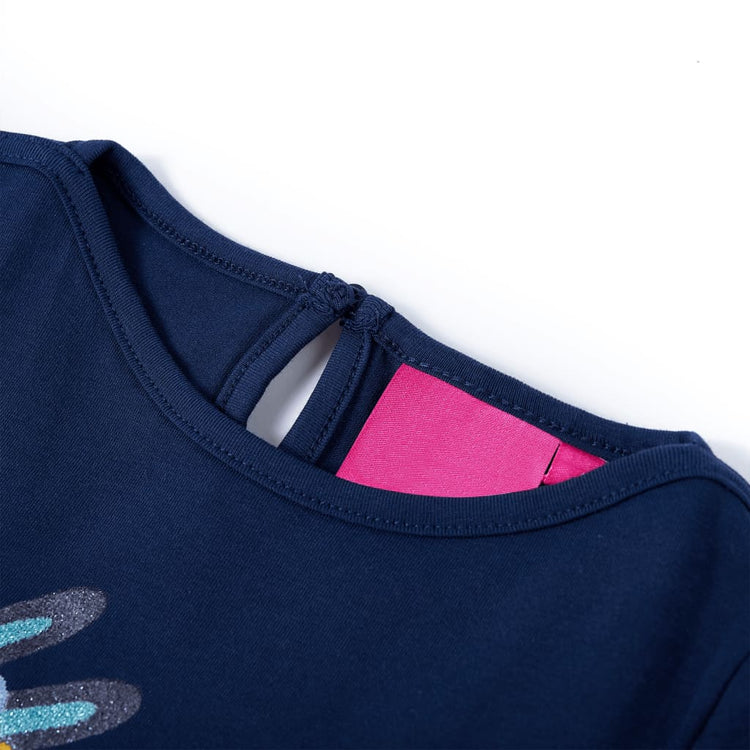 Vidaxl Child's Shirt à manches longues 104 bleu marine