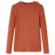 Vidaxl Child's Shirt avec manches longues 92 colored cognac