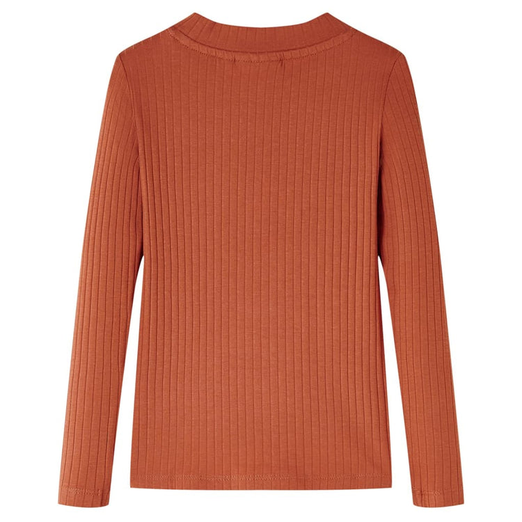 Vidaxl Children's Shirt à manches longues 104 colored cognac