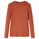 Vidaxl Children's Shirt à manches longues 116 cognac colorée