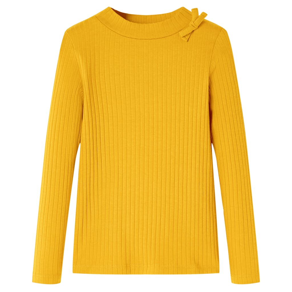 Vidaxl Children's Shirt avec manches longues 92 Ochère -colored