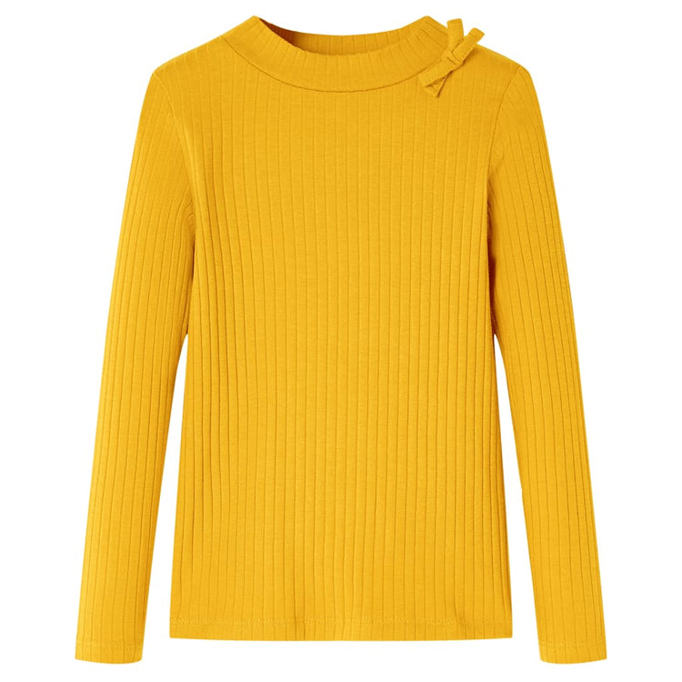 Vidaxl Children's Shirt avec manches longues 104 Ochère -colored